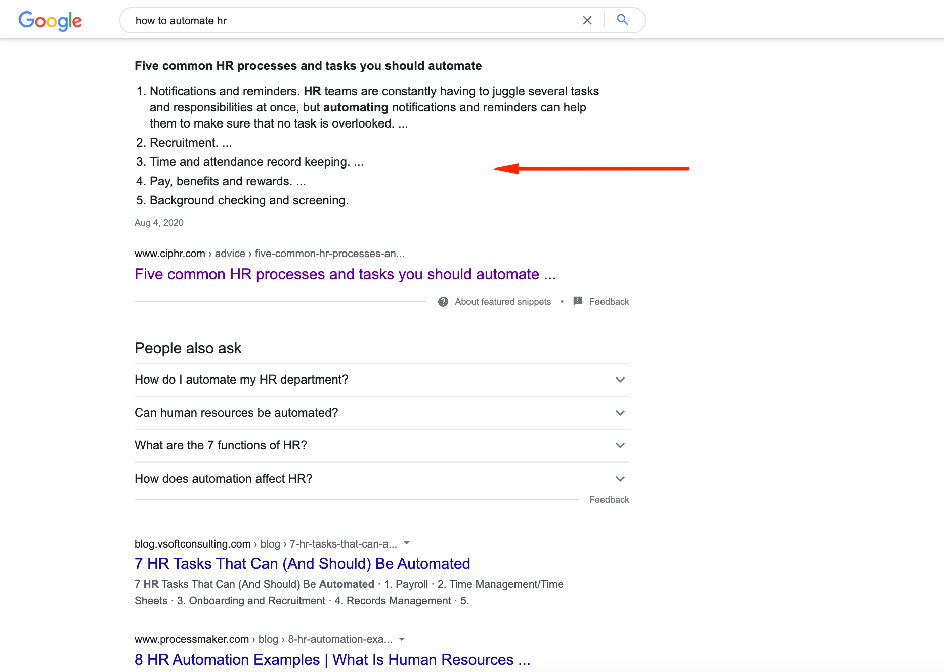 5 8. Optimizing content for rich snippet Getting to the rich snippet can increase your СTR by 677% and drive much more traffic to your site. As a rule, content that fits search intent the most is more likely to be featured in rich snippets, and that’s good news for SaaS companies. They could target most schema types such as review, how-to, product, video, and FAQ snippets. For example, let’s suppose that your “how-to” articles match the informational intents of visitors. In that case, your site may get more clicks, longer sessions, and higher conversions (since SaaS companies can easily convert readers of their blog to explaining widespread problems and offering solutions in the articles). Anyway, it’s always better to be featured in the rich snippet. To get there, it’s advised to: Use keywords with rich snippets opportunities – usually, these are long-tail keywords containing words like “how-to,” “what is,” etc.; Use structured data markups; Add lists and videos to your content page; Make short paragraphs with subheadings that answer specific questions.