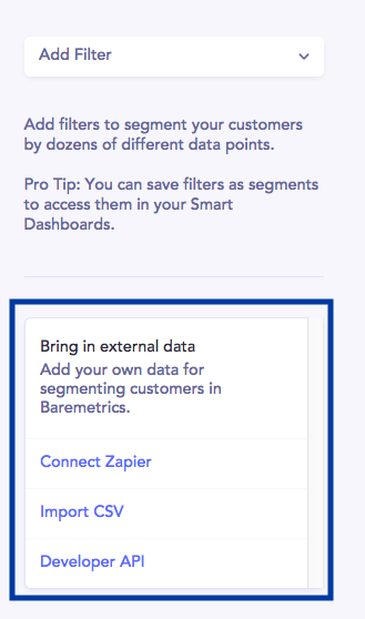augment data in baremetrics