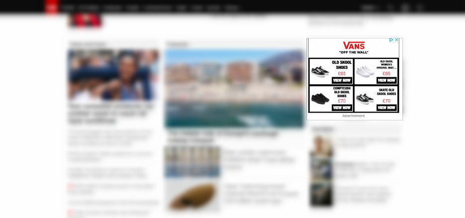 Screenshot taken on the official CNN website Screenshot taken on the official CNN website